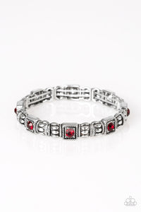 Paparazzi VINTAGE VAULT "Metro Marvelous" Red Bracelet Paparazzi Jewelry