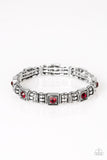 Paparazzi VINTAGE VAULT "Metro Marvelous" Red Bracelet Paparazzi Jewelry