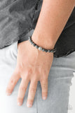 Paparazzi "Gratitude" Black Lava Rock Silver Accent Urban Bracelet Unisex Paparazzi Jewelry