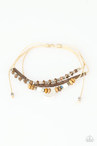 Paparazzi "Desert Moon" Brown Bracelet Paparazzi Jewelry