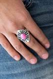 Paparazzi VINTAGE VAULT "HOMESTEAD For The Weekend" Pink Ring Paparazzi Jewelry