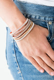 Paparazzi "Fashion Fiend" Orange Wrap Bracelet Paparazzi Jewelry