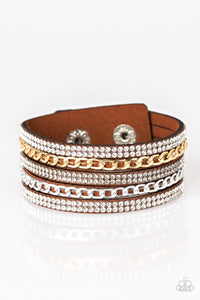 Paparazzi "Fashion Fiend" Brown Wrap Bracelet Paparazzi Jewelry