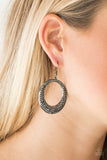 Paparazzi "Very Victorious" Black Earrings Paparazzi Jewelry