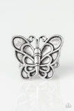 Paparazzi "Sky High Butterfly" Silver Ring Paparazzi Jewelry