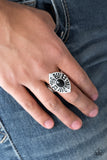 Paparazzi VINTAGE VAULT "HOMESTEAD For The Weekend" Black Ring Paparazzi Jewelry