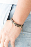 Paparazzi VINTAGE VAULT "Rugged Rambler" Brown Urban Bracelet Unisex Paparazzi Jewelry