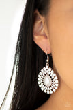 Paparazzi "City Chateau" White Earrings Paparazzi Jewelry