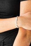 Paparazzi VINTAGE VAULT "At Any Cost” White Bracelet Paparazzi Jewelry
