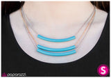 Paparazzi "Right this SWAY" Blue Necklace & Earring Set Paparazzi Jewelry
