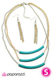 Paparazzi "Right this SWAY - Blue" necklace Paparazzi Jewelry
