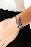 Paparazzi "Nature Novice" Blue Urban Bracelet Unisex Paparazzi Jewelry