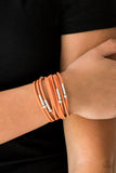 Paparazzi "Back To BACKPACKER" Orange Wrap Bracelet Paparazzi Jewelry