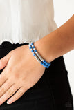 Paparazzi VINTAGE VAULT "Downright Dressy" Blue Bracelet Paparazzi Jewelry