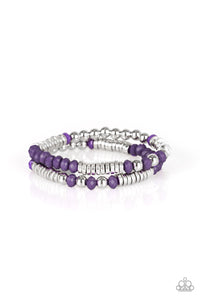 Paparazzi VINTAGE VAULT "Downright Dressy" Purple Bracelet Paparazzi Jewelry