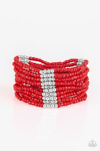 Paparazzi "Outback Odyssey" Red Bracelet Paparazzi Jewelry