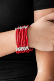 Paparazzi "Outback Odyssey" Red Bracelet Paparazzi Jewelry