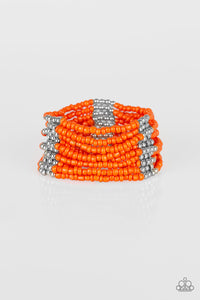 Paparazzi "Outback Odyssey" Orange Bracelet Paparazzi Jewelry