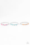 Girls Multi Floral Bead Starlet Shimmer Bracelets Set of 5 Paparazzi Jewelry