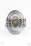 Paparazzi VINTAGE VAULT "GRATE Expectations" FASHION FIX Green Ring Paparazzi Jewelry