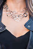 Paparazzi "Main Street Mechanics" FASHION FIX Multi Necklace & Earring Set Paparazzi Jewelry