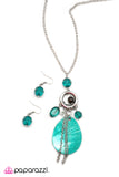 Paparazzi "Shell Shocked" Blue Necklace & Earring Set Paparazzi Jewelry