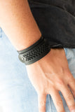 Paparazzi "OUTLAW and Order" Black Urban Bracelet Unisex Paparazzi Jewelry