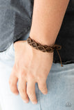 Paparazzi VINTAGE VAULT "Boondocks and Bonfires" Brown Urban Bracelet Unisex Paparazzi Jewelry