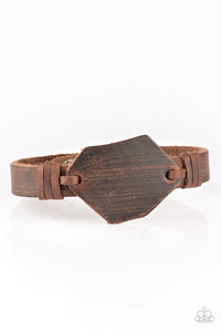 Paparazzi "Boot Camp" Brown Urban Bracelet Unisex Paparazzi Jewelry