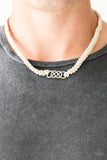 Paparazzi "Just In MARITIME" White Urban Necklace Unisex Paparazzi Jewelry