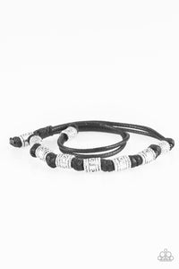 Paparazzi "Port Of Call" Black Bracelet Unisex Paparazzi Jewelry