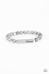 Paparazzi "Born Blessed" Silver Bracelet Paparazzi Jewelry