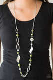 Paparazzi "All About Me" Green Necklace & Earring Set Paparazzi Jewelry