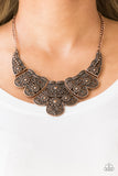 Paparazzi "Mess With The Bull" Copper Necklace & Earring Set Paparazzi Jewelry