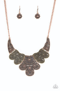 Paparazzi VINTAGE VAULT "Mess With The Bull" Multi Necklace & Earring Set Paparazzi Jewelry