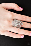 Paparazzi VINTAGE VAULT "The Way You Make Me FRILL" Silver Ring Paparazzi Jewelry