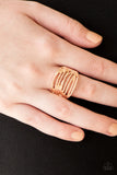 Paparazzi VINTAGE VAULT "Give Me Space" Rose Gold Ring Paparazzi Jewelry