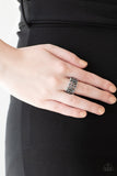 Paparazzi VINTAGE VAULT "Tell Me How You Really Frill" Silver Ring Paparazzi Jewelry