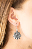 Paparazzi VINTAGE VAULT "Fiercely Famous" Silver Earrings Paparazzi Jewelry