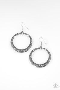 Paparazzi "Mayan Mantra" Silver Earrings Paparazzi Jewelry