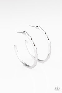 Paparazzi "Danger Zone" Silver Earrings Paparazzi Jewelry