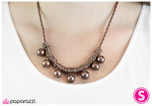 Paparazzi "Lucky Strike" Copper Necklace & Earring Set Paparazzi Jewelry