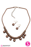 Paparazzi "Lucky Strike" Copper Necklace & Earring Set Paparazzi Jewelry