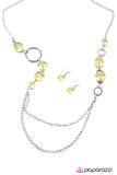 Paparazzi "Crystal Clear - Yellow" necklace Paparazzi Jewelry