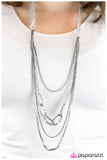 Paparazzi "Delicately Dangerous - Silver" necklace Paparazzi Jewelry