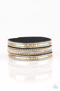 Paparazzi "Fashion Fanatic" Gold Wrap Bracelet Paparazzi Jewelry