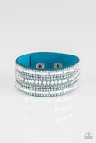 Paparazzi "Rebel Radiance" Blue Wrap Bracelet Paparazzi Jewelry