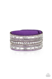 Paparazzi VINTAGE VAULT "Rebel Radiance" Purple Wrap Bracelet Paparazzi Jewelry