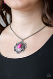 Paparazzi "Mojave Meadow" Pink Necklace & Earring Set Paparazzi Jewelry