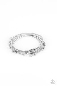 Paparazzi "Charmingly Cupid" Silver Bracelet Paparazzi Jewelry